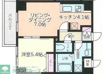 メゾン・プティシエル(1LDK/3階)の間取り写真
