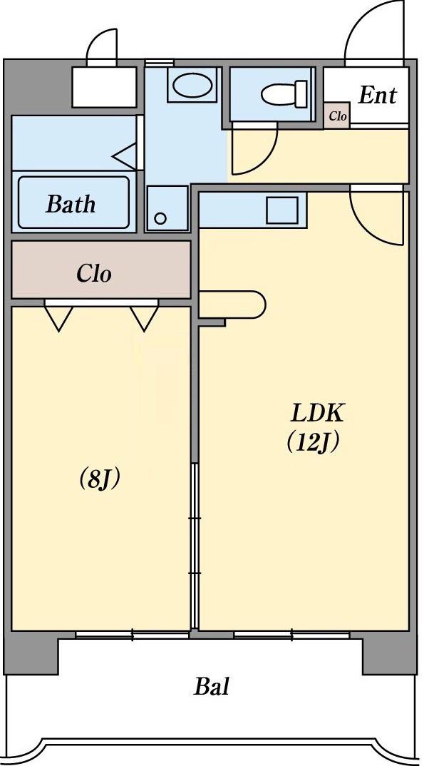 アルティス(1LDK/1階)の間取り写真