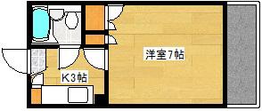第3松岡ビル(1K/3階)の間取り写真
