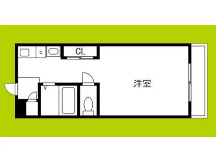 シティハイツ正覚寺(ワンルーム/4階)の間取り写真