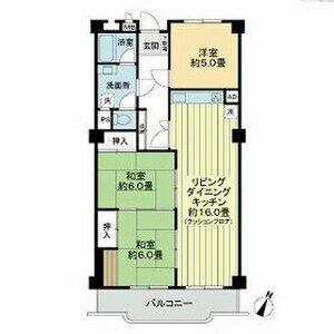ボーン平尾(3LDK/3階)の間取り写真