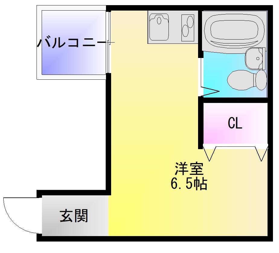 RINON東山本(ワンルーム/3階)の間取り写真