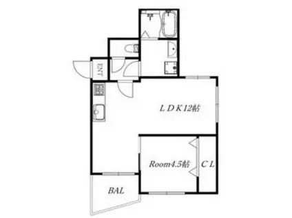 エクシードプラザ豊中(1LDK/3階)の間取り写真