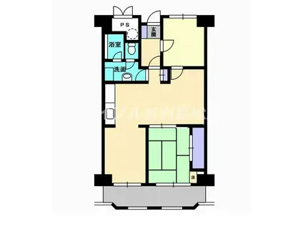 桜町マンション(2LDK/10階)の間取り写真