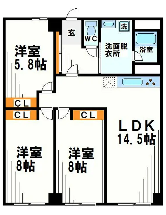 横田ファイブ 9階階 間取り