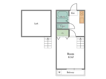 MN Nハウス(1K/1階)の間取り写真