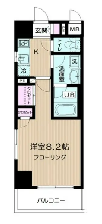 レクレドール豊洲 7階階 間取り