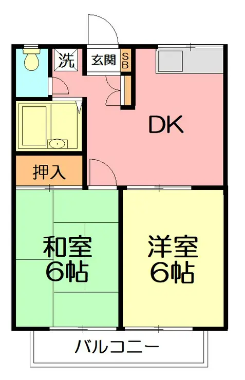 エステートピア湘南 1階階 間取り