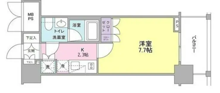 常盤レジデンシア荻窪 2階階 間取り