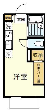 フェリーチェ(ワンルーム/1階)の間取り写真
