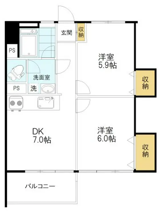 高田馬場住宅 11階階 間取り