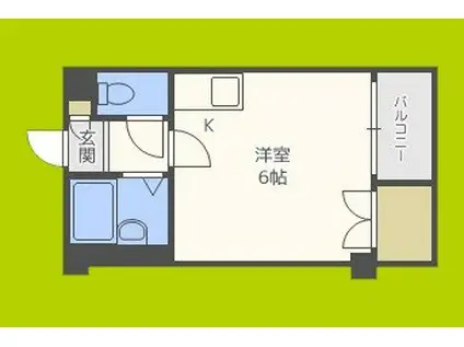 グランコーポ我孫子(ワンルーム/5階)の間取り写真