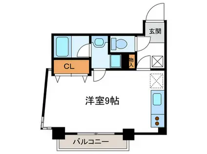 ドルチェヴィータ四条大宮(ワンルーム/6階)の間取り写真