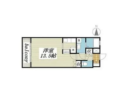 パセール青柳(1K/3階)の間取り写真