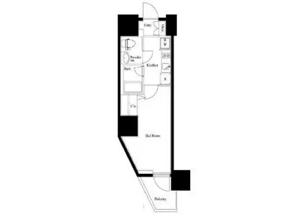 LOG品川サンズ(1K/11階)の間取り写真