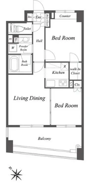 グレースレジデンス東京 5階階 間取り