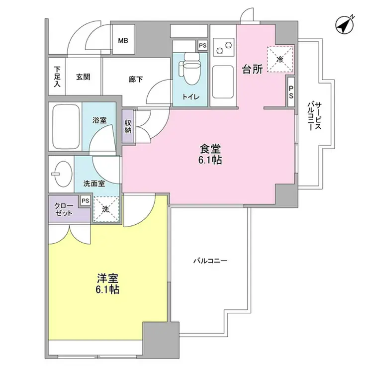 アルス恵比寿メイクス 6階階 間取り