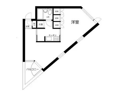 FRMビルディング(1K/2階)の間取り写真