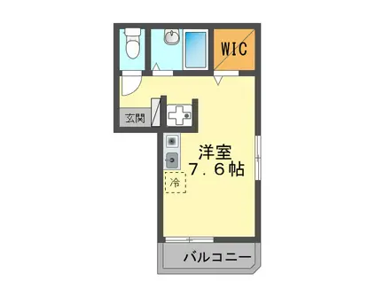 モアナ・アカヒ(ワンルーム/3階)の間取り写真