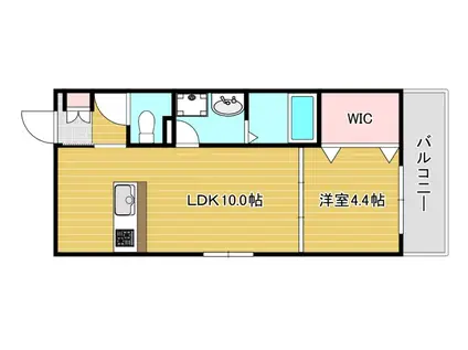 ARCA弥刀駅前(1LDK/3階)の間取り写真