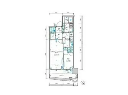 パークタワー勝どきミッド(1LDK/11階)の間取り写真