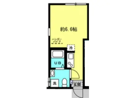 東武伊勢崎線 小菅駅 徒歩7分 3階建 築4年(1K/1階)の間取り写真