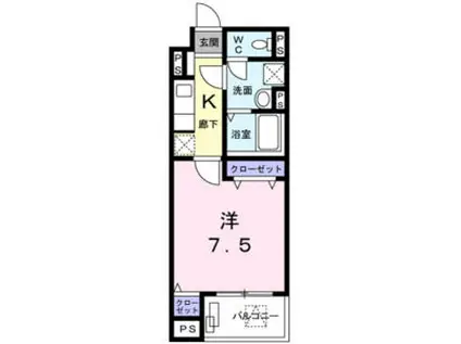 FB大泉学園町(1K/4階)の間取り写真