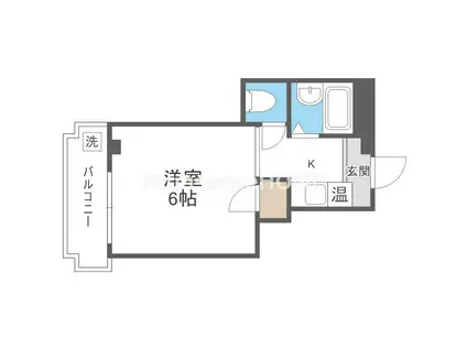 サンライフ(1K/5階)の間取り写真