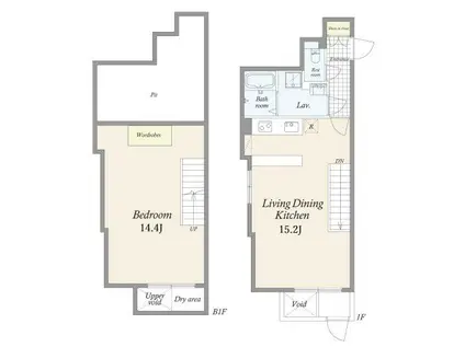 GRAN PASEO 自由が丘奥沢(1LDK/B1階)の間取り写真