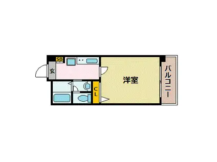 フィネス昭和町II(1K/4階)の間取り写真