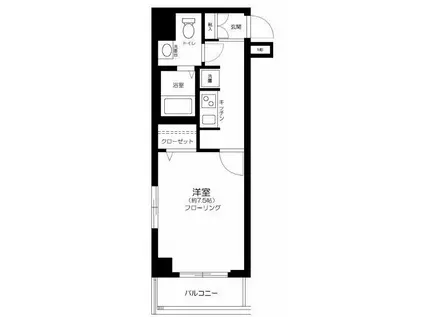 グローバン本所吾妻橋(1K/5階)の間取り写真