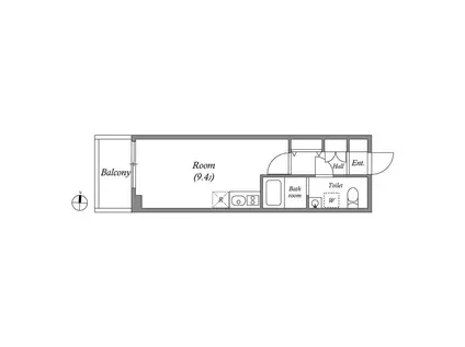 クオリタス押上業平(ワンルーム/2階)の間取り写真