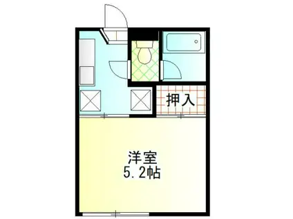 平田コーポ(1K/1階)の間取り写真