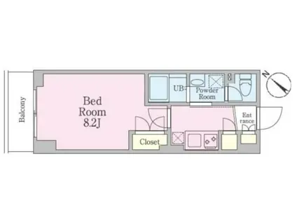 GRAN PASEO新宿余丁町 グランパセオ新宿余丁町(1K/2階)の間取り写真