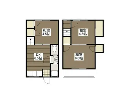 みづほ荘(3DK/1階)の間取り写真