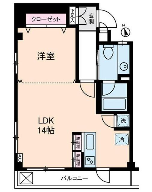 いずみマンション(1LDK/2階)の間取り写真