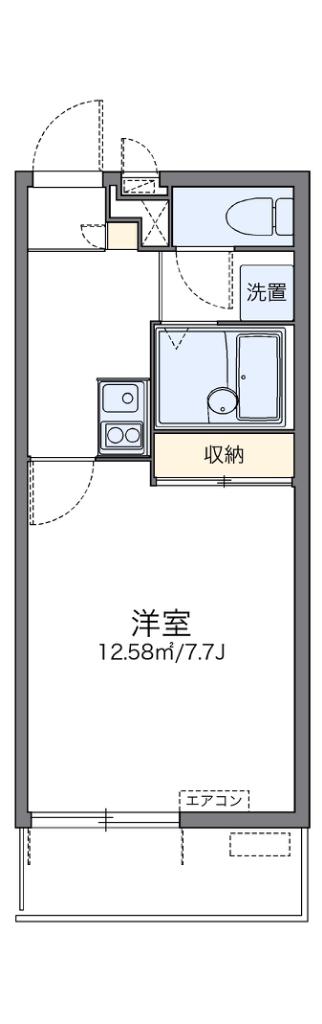 レオパレス御厨イースト(1K/3階)の間取り写真