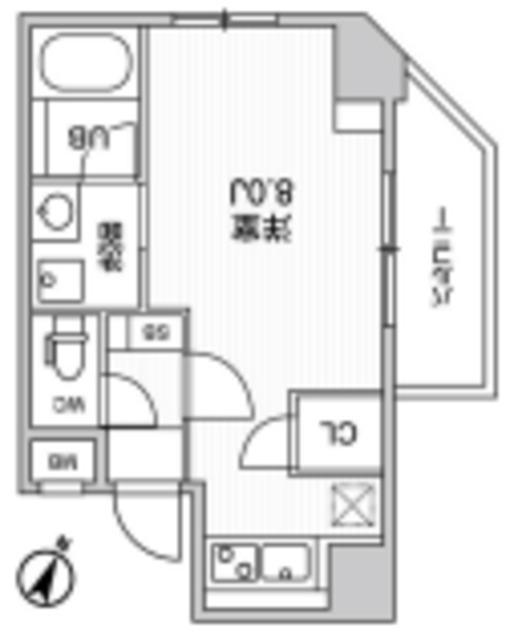 ARKMARK巣鴨(ワンルーム/10階)の間取り写真