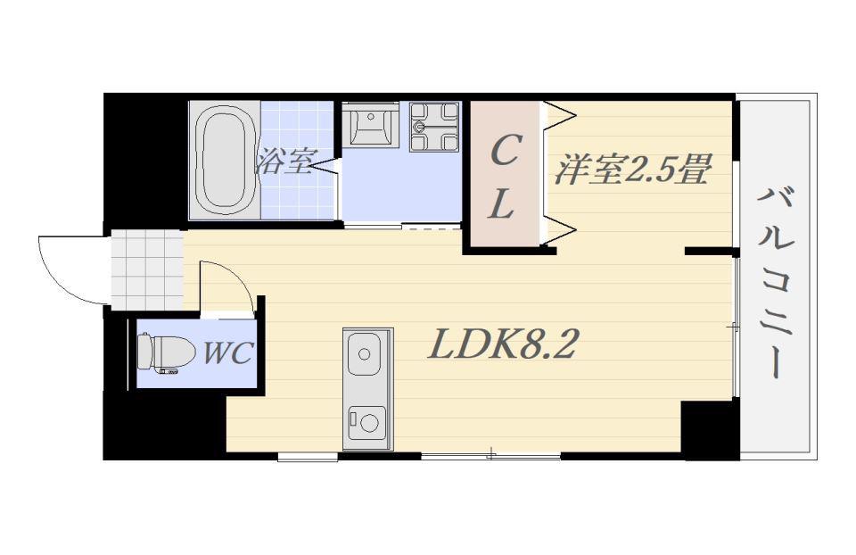 ウイング武(1LDK/4階)の間取り写真