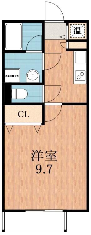 パンリュ ミエール(1K/1階)の間取り写真