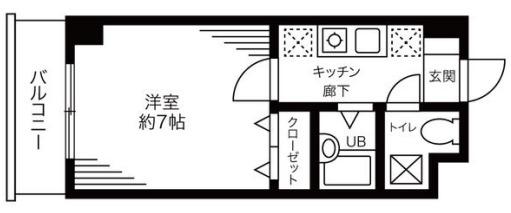 アイビーコート ー女性限定マンションー(1K/2階)の間取り写真