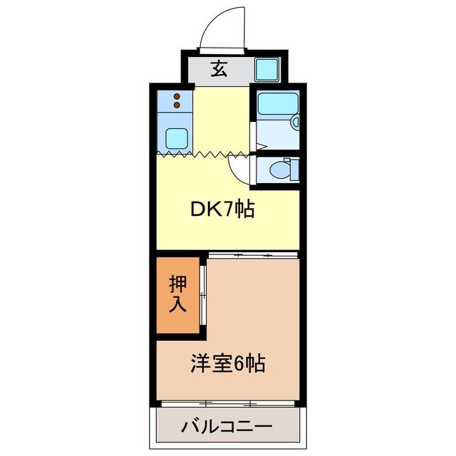 江戸宿阿部喜(1DK/2階)の間取り写真