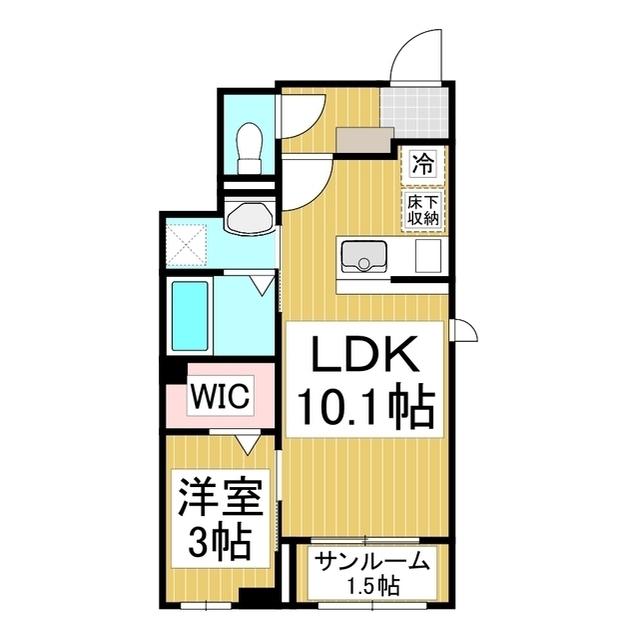 アルバーダ(1LDK/1階)の間取り写真