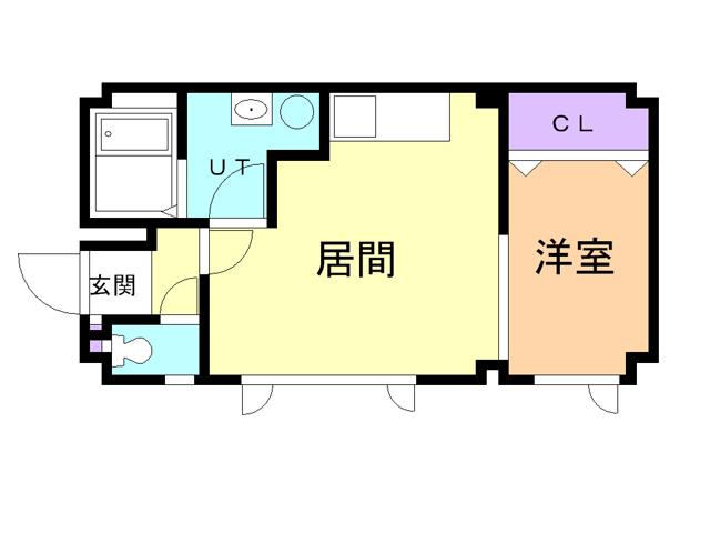 レイパティオ(1LDK/2階)の間取り写真