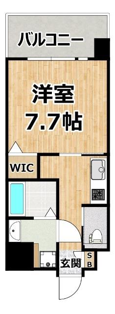 アール大阪リュクス(1K/10階)の間取り写真