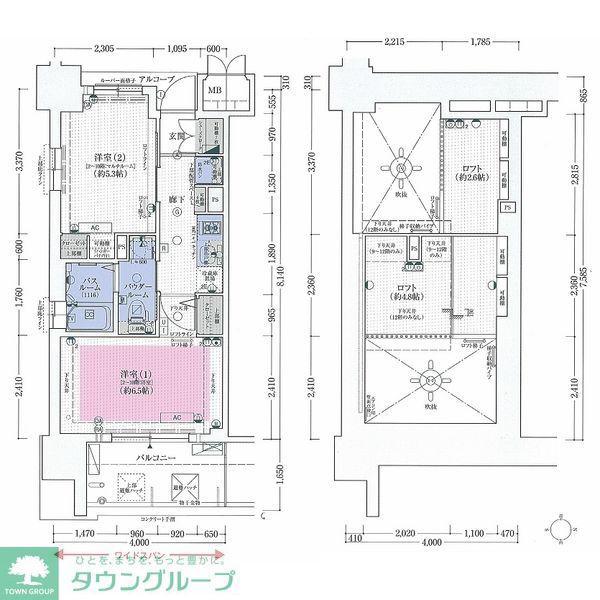 エステムコート名古屋駅前CORE(2K/10階)の間取り写真