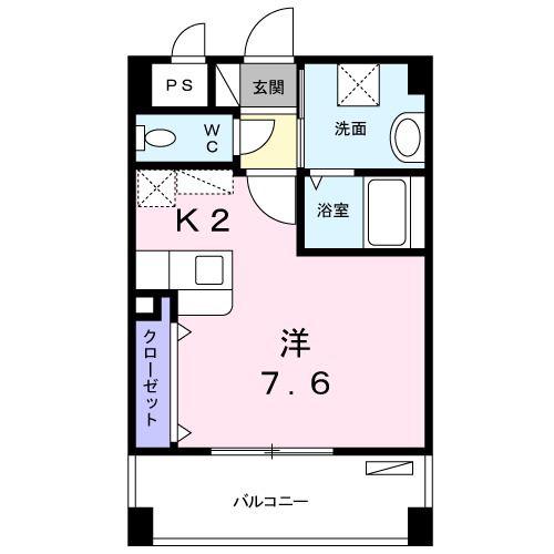 サン レジェンド(ワンルーム/1階)の間取り写真