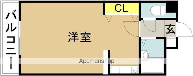 コンドミニアム肇(ワンルーム/3階)の間取り写真