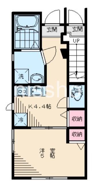 サブリナ高円寺(1K/1階)の間取り写真