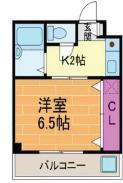 アビタシオン23(1K/4階)の間取り写真